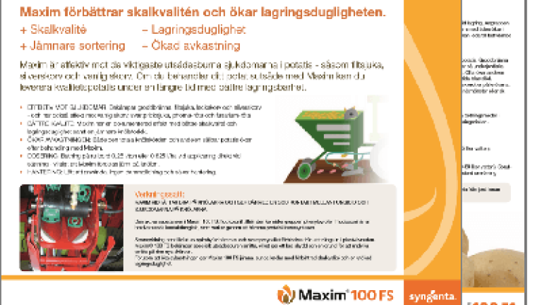 Maxim 100 FS produktblad bild