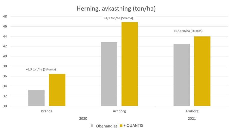 Quantis avkastning i Herning
