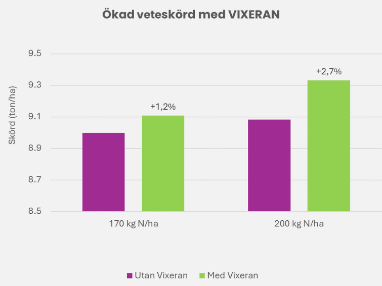 VIXERAN - Ökad vete skörd med VIXERAN